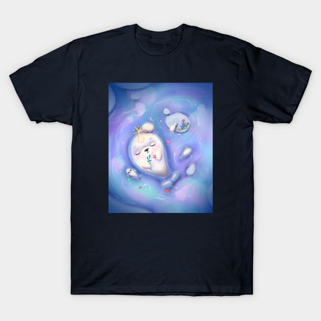 Mommy Seal and her babies T-Shirt by Nixi